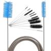 11pcs Cleaning Brushes Flexible Sink Overflow Drain Unblocker Steel Bathroom Shower Cleaner Hair Removal Cleaner Kitchen Tools view 2
