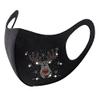 5PCS Unisex Adult Protective_Cover_Mask_Face For Christmas Colorful Washable Reusable Ice Silk Sequins Rhinestone Design (E) view 2