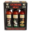 South Devon Chilli Farm Super Sauce Gift Set (3 x 50ml) - 3 Bottles of Our Super Spicy Range - Extreme Hot Sauce - Uses Ghost, Scorpion & Reaper Peppers - Maxium Heat - Gift Idea for Chilli Lovers view 1