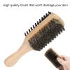Beard Grooming Brush, Men's Mustache Brush Reduces Itching Portable Beard Care Tools for Husband for Boyfriend for Mustache Cleaning for Dad for Birthday Gifts view 4