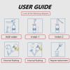 2Pcs-Pack Perineal Bottle for Postpartum Care - 300ml Portable Bidet for Travel with Water Seal Cap Angled Spout for Post Partum Pain Relief. Postpartum Essentials with Storage Bag,Blue+Pink view 3