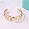 Bracelet for Women, Birthday Jewelry Gifts Fashion Women Multilayer Cross Bangle Bracelet Open Cuff Wrist Jewelry GiftValentine's Gift White K view 4