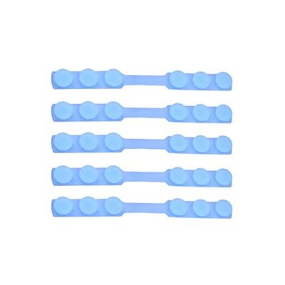 5/6/8 pcs Third Gear Adjustable Anti-Slip Ear Grips Extension Hook Buckle Holder attache-5PCS Blue