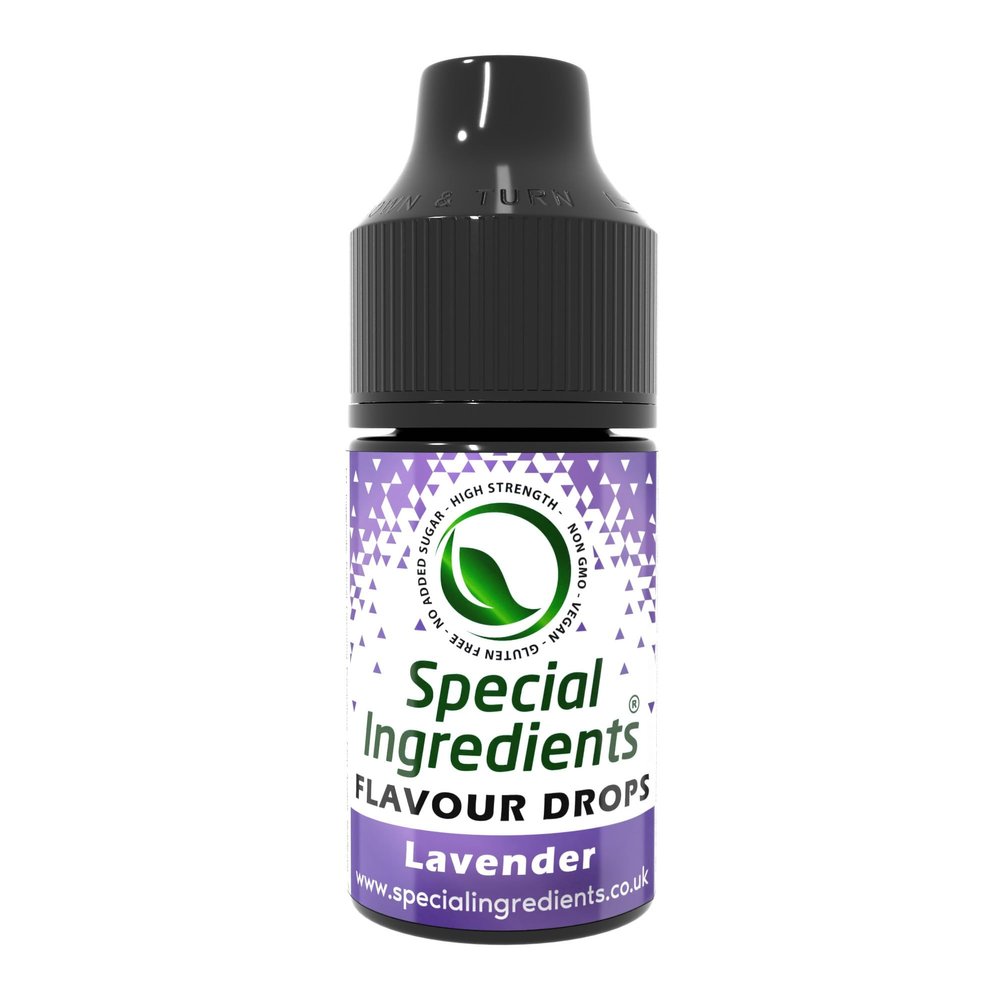 Lavender Flavour Drop 30ml Highly Concentrated Versatile Food Flavouring - Vegan, Non GMO, Gluten Free