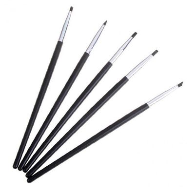 Froiny 5PCS Dental Shaping Silicone Tooth Tool 5PCS Dental Resin Brush Pens for Adhesive Composite Cement Porcelain Teeth Tools, Blue