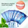 50Pcs Teeth Wipe Cloth Mint Flavor Freshen Mouth Breath Tooth Cleaning Cloth Oral Tooth Deep Cleaning Wipes view 3