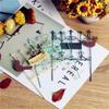 10 Pcs Fence Cake Toppers Iron Cake Decorations Miniature Dollhouse Accessories Dollhouse Landscape Decoration Blue view 2