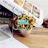 10 Pcs Fence Cake Toppers Iron Cake Decorations Miniature Dollhouse Accessories Dollhouse Landscape Decoration Blue view 3