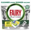Fairy Platinum All-In-1 Dishwasher Tablets Bulk, 89 Tablets, Lemon, XXL PACK, With Greasy Filter & Rinse Aid Action view 1
