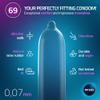 MY.SIZE Classic Condoms Size 7 I 69 mm Width I 80 Pieces mega Pack I Premium Condoms Extra Thin I Kondoms True to Touch Gossamer I Thin 0.07 mm Wall Thickness I Vegan I Condom for Men view 3