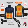 Cxcdxd Heated Jacket for Men Rechargable Electric Warm Heating Coat with 5 Heating Areas(Power Bank not Included) view 3
