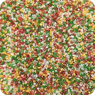 Vision4ever 75 Gram Xmas Wedding Parties Edible Christmas Sparkling Glitter Sugar Crystals Cupcake Sprinkles Cake Toppers With Attractive Looks