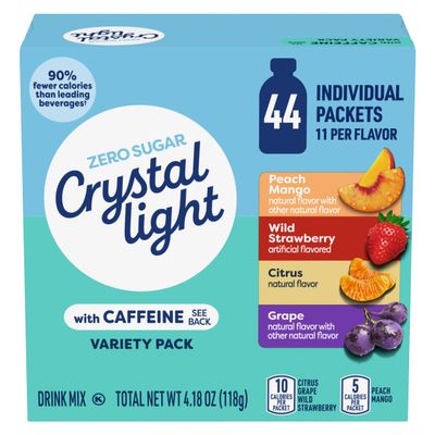 Crystal Light Energizing Variety Pack, 44 ct On-the-Go Packets