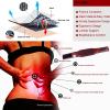 YZBBSH Electric Heating Pad,Infrared Heating Wrap 128 X 20 cm Jade Stones + Tourmaline Infrared Heat Pad for Lumbar, Shoulder, Back, Period Pain Hot Stone Therapy,B view 3