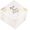 Procest Gold Foil Cocktail Napkins, 100 Pack for Wedding Reception, Special Occasions, Engagement Party, 3 PLY Folded 5"x 5" Coctail Napkins, Saying "BEST DAY EVER" view 1