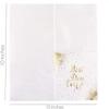 Procest Gold Foil Cocktail Napkins, 100 Pack for Wedding Reception, Special Occasions, Engagement Party, 3 PLY Folded 5"x 5" Coctail Napkins, Saying "BEST DAY EVER" view 3