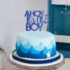 Baby Gender Reveal for Ahoy Its A BOY Cake Topper - Bule Glitter Cake Topper for Party, Decoration for Cake Topper, Its A BOY Sign Cake Flag,Photo Booth Props ,Unique Baby Shower Ideas view 3