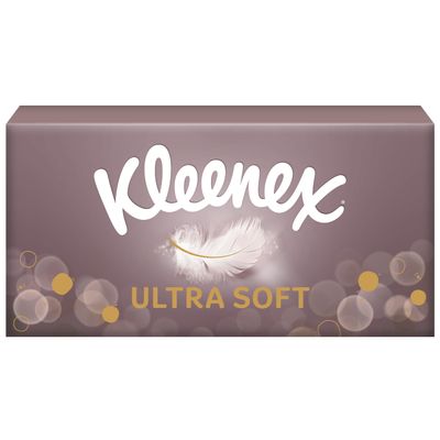 Kleenex Ultrasoft P64 Box Tissues, White (3218112)