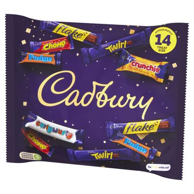 Cadbury Heroes Bag, Assortment of Classic Cadbury Chocolates in Miniature Treat Sizes, 216 g, Individually Wrapped Perfect for Halloween