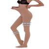 AMZAM Compression Pantyhose for Women Men, 15-20 mmHg Graduated Compression Tights, Opaque Toeless Compression Stockings Waist High Support Tights for Edema, Varicose Veins, DVT,Beige 3XL view 1