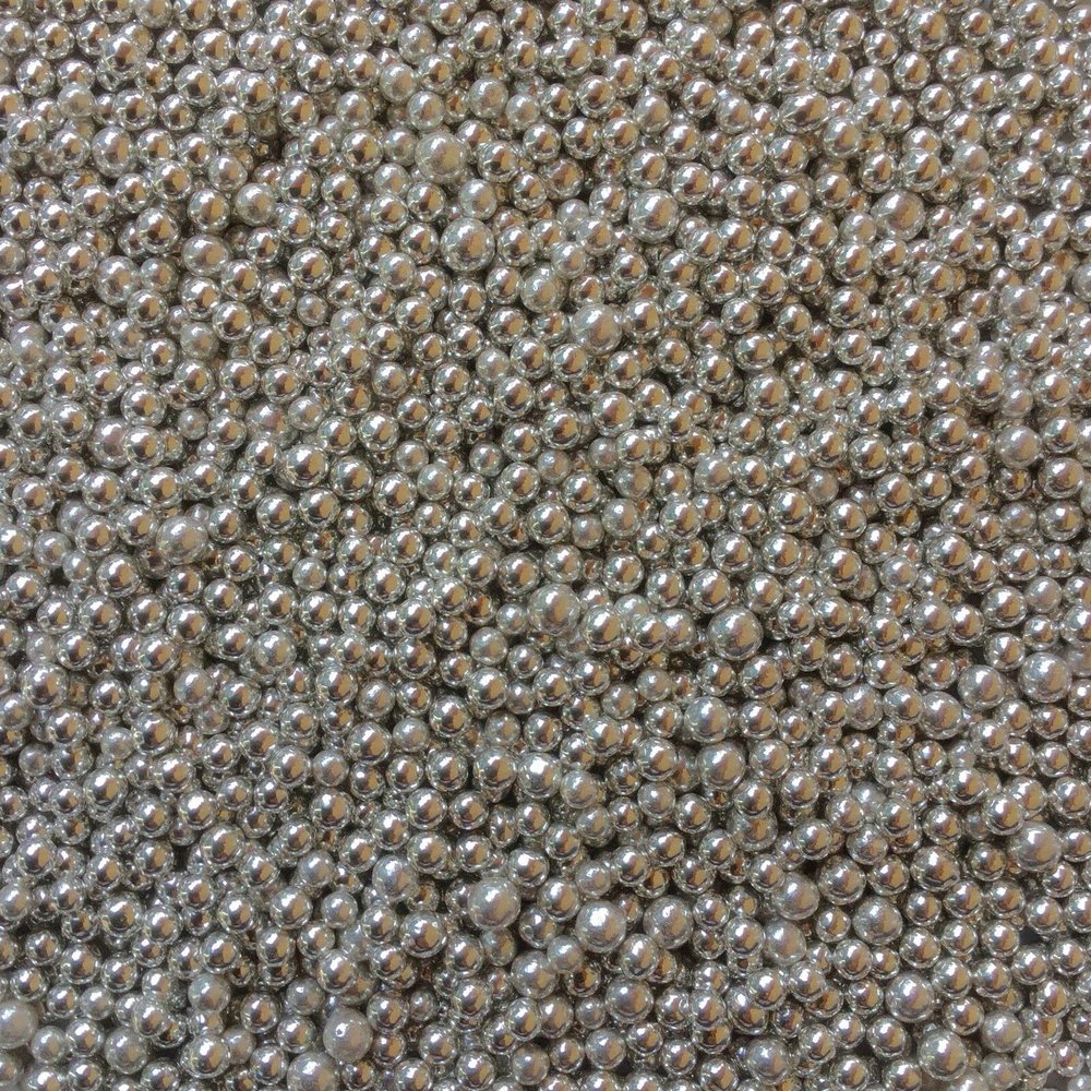 TRTO 100 Gram Silver Balls Color Parties Treats Edible Sugar Christmas Cupcake Sprinkles Cupcake Cake Decoration With Attractive Looks