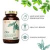 Nature Basics Zinc in a jar | 180 Vegan Capsules - 1.5 Month Supply | 10mg Natural zinc per Daily dose | Highly dosed with Guava Leaf Extract | Free from additives & CO2-neutral view 2