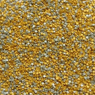 TRTO 200 Gram Gold and Silver Color Parties Treats Edible Sugar Christmas Cupcake Sprinkles Cupcake Cake Decoration With Attractive Looks