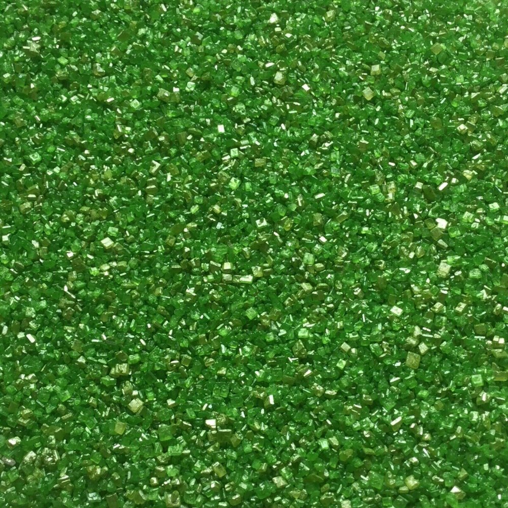 TRTO 25 Gram Green Crystals Color Party Treats Cupcake Sprinkles Edible Sugar Xmas Cupcake Cake Toppers Decoration With Attractive Looks