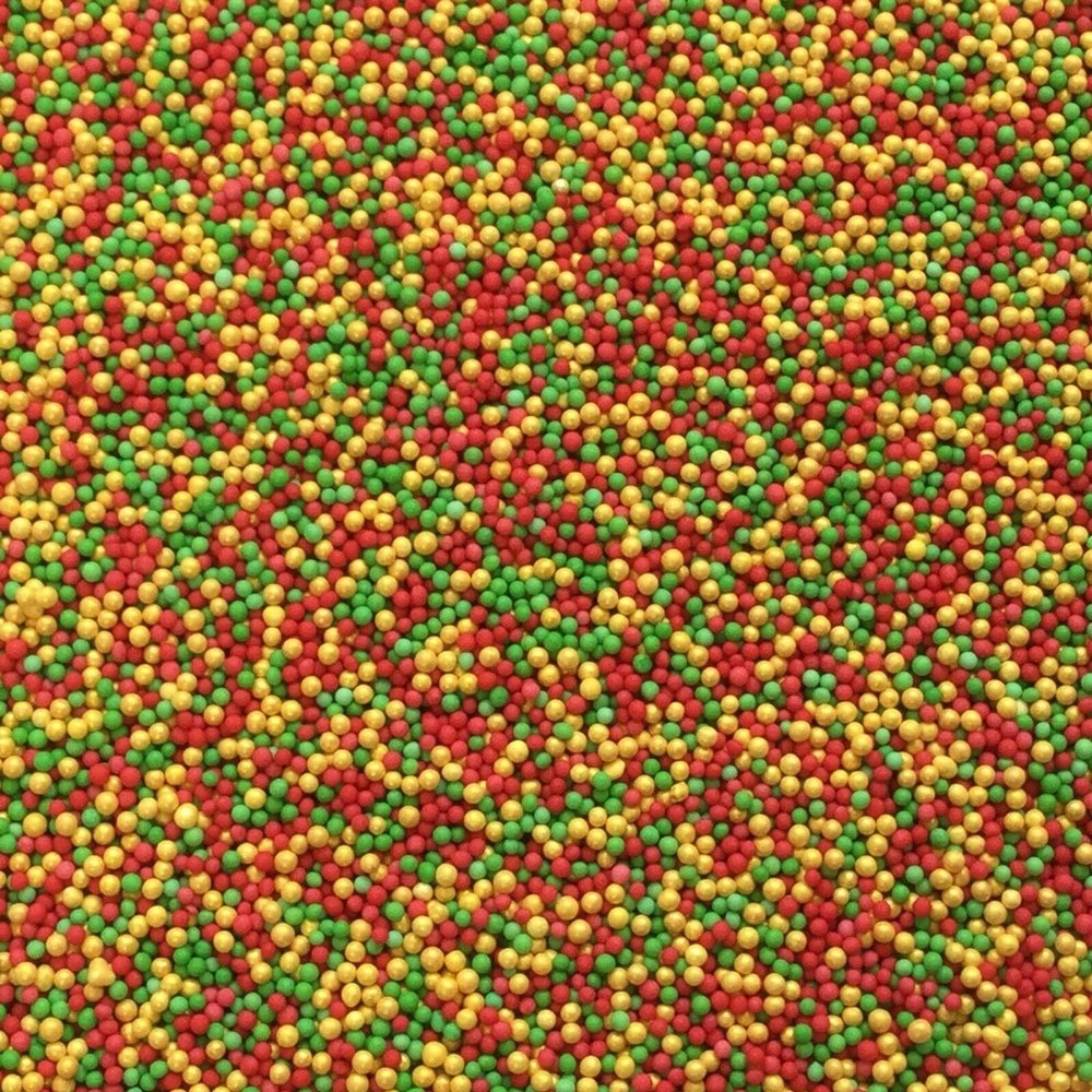 TRTO 150 Gram Red Gold Green Color Party Treats Cupcake Sprinkles Edible Sugar Xmas Cupcake Cake Toppers Decoration With Attractive Looks