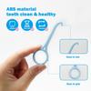 5 Pcs Aligner Removal Tool, Invisible Tooth Removal Aligner Chewies and Removal Tool Kits, Braces Tooth Hook for Oral Care (Blue) view 2
