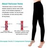 KINGJOZE Medical Compression Leggings for Women, 20-30 mmHg Compression Pantyhose for Varicose Veins, Swelling, Lymphedema, Footless-Black, XXL view 3