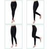 KINGJOZE Medical Compression Leggings for Women, 20-30 mmHg Compression Pantyhose for Varicose Veins, Swelling, Lymphedema, Footless-Black, XXL view 4
