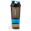 EatProtein 500ml Protein Shaker Bottle - 2 Storage Compartments & Pill Box - Leakproof Lid, Wire Ball for Smooth Shakes, BPA-Free, with Measurement Markings view 1