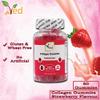 Ved Collagen Gummie Chew Gummies Strawberry Flavour, Raw Unfiltered Collagen Gummies with Vitamin C, Vitamin E, Health Supplement for Men and Women- 60 Chews 30 Days Supply view 2