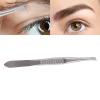 Slant Eyebrow Tweezer, Anti Magnetic Cosmetic Tweezers Anti Corrosion for Eyebrows for Women and Men for Facial Makeup view 2