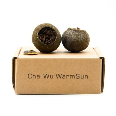 Cha Wu-[A] Mini-Citrus Ripe Pu erh Tea, 10oz(290g),Fragrant Citrus Aroma with Puer Smooth,Origin of China 10oz(290g)