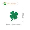 24 Pcs Four Leaf Clover Cupcake Toppers / Lucky Festival Cupcake Toppers / Baby Shower / St. Patrick's Day Party Birthday Party Cupcake Decorations / Green Glitter view 4