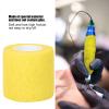 10pcs Tattoo Grip Tape, Multifunction Disposable Self Adhesive Elastic Bandage Shockproof Anti Slip Tattoo Handle Straps(yellow) view 2