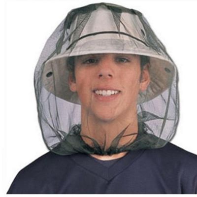 TOSSPER 1pc Outdoor Survival Anti Mosquito Bug Bee Insect Mesh Hat Head Face Protect Net Cover Travel Camping Protector Camping Equipment