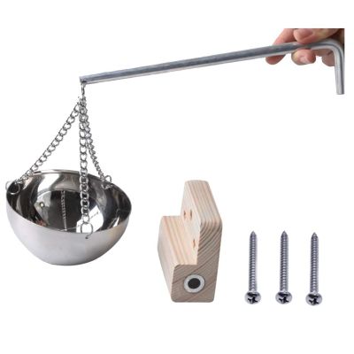 HCCTOZZ Stainless Steel Sauna Bowl, Aroma Bowl Cup Essential Oil Bowl, Sauna Room Accessories Aromatherapy Essential Oil Bowl Steam Room