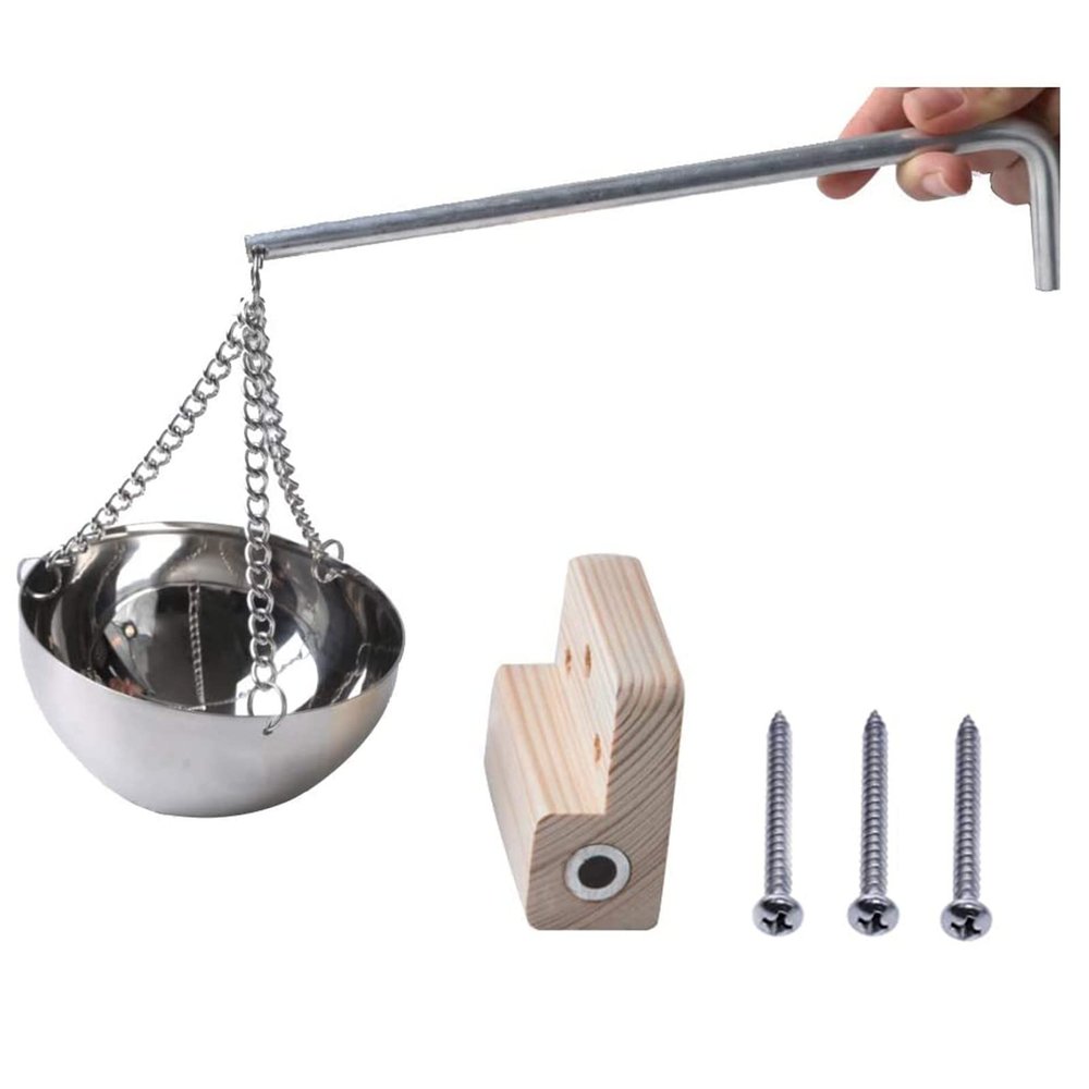 HCCTOZZ Stainless Steel Sauna Bowl, Aroma Bowl Cup Essential Oil Bowl, Sauna Room Accessories Aromatherapy Essential Oil Bowl Steam Room