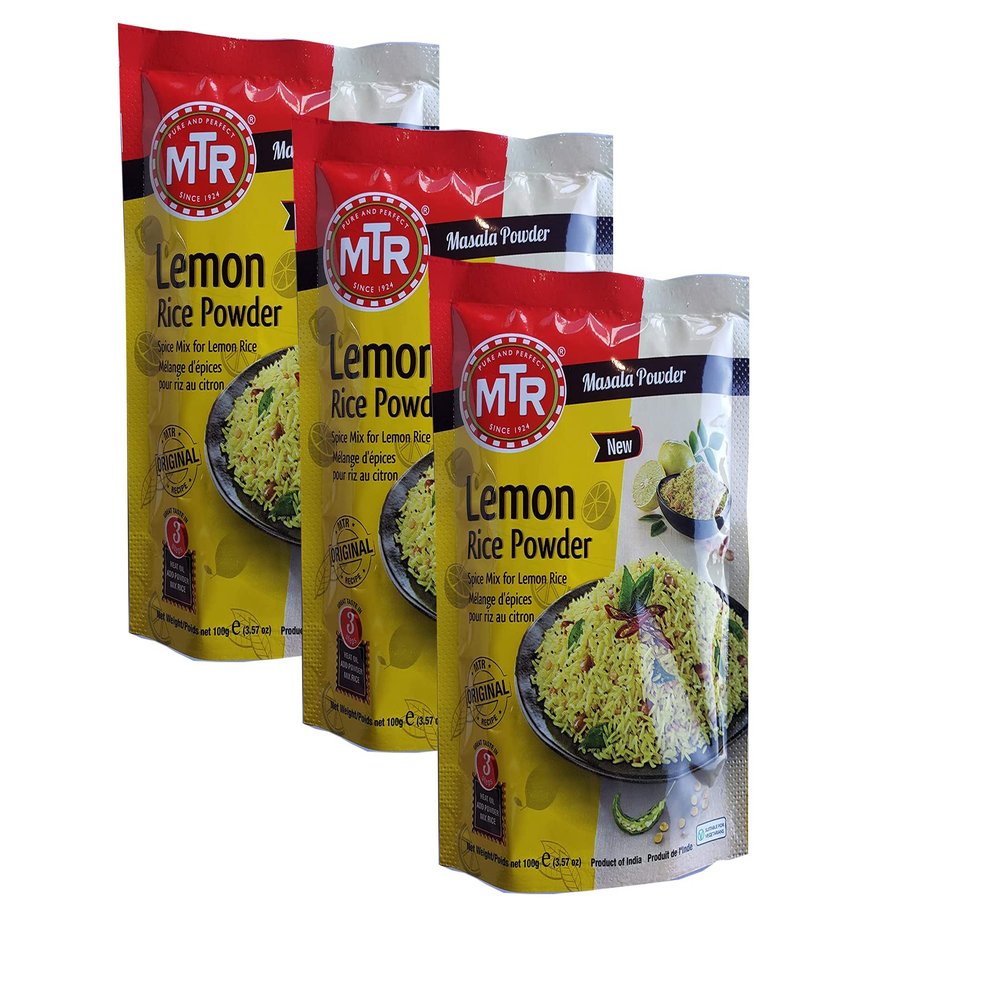 MTR Lemon Rice Powder 100g (Pack of 3)  Spicy  Authentic South Indian Flavor  Adds Taste to Your Food