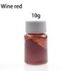 10g Gold Powder Mousse Cake Fondant Macaron Chocolate Decoration Glitter Powder Silver Pearl Powder Baking Color Dust (Wine red) view 2