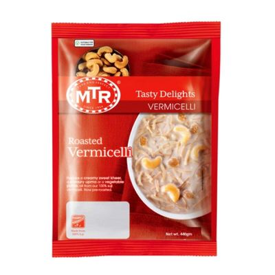MTR Roasted Vermicelli 440g (Pack of 1) Roasted to The Desired Taste Suji Vermicelli Tasty and Healthy