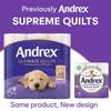 Andrex Toilet Roll Supreme Quilts Fragrance-Free 3 Ply Toilet Paper, 48 Rolls White view 4