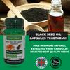 Black Seed Oil Softgel Capsules - Made in the UK - Cold Pressed Nigella Sativa - 500mg x 60 Capsules - (Non-GMO & Vegetarian) view 4
