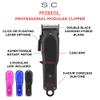 Stylecraft StyleCraft Rebel Professional Super-Torque Modular Cordless Hair Clipper (Lids: Pink, Blue, Black) view 2