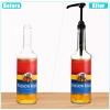 8 Pieces Gold Syrup Pumps, Coffee Syrup Dispenser Pump, Flavor Syrup Pump Fits 750ml Bottles for Coffee Syrups Snow Cones Caramel Flavorings Bottle view 3