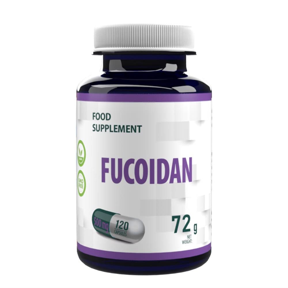 Hepatica Fucoidan from Bladderwrack (Fucus vesiculosus) 500mg  120 Vegan Capsules | High-Strength Seaweed Extract | Immune & Cellular Health Support | Gluten-Free, Non-GMO Supplement