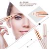 Rose Gold Eyebrow Trimmer, Women Eyebrow Trimmer, USB Charging Body Hair for Armpit Bikini Eyebrow view 3